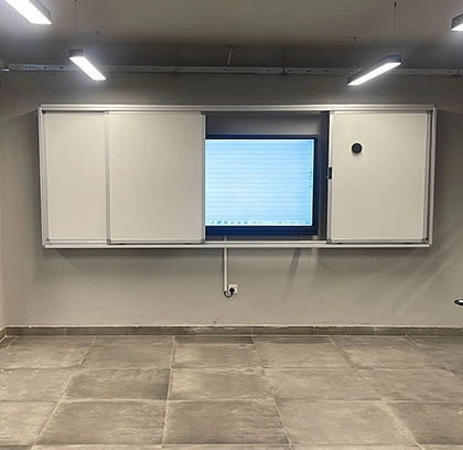 horizontal sliding whiteboards