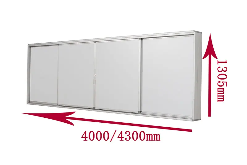 Horizontal Sliding Whiteboard 