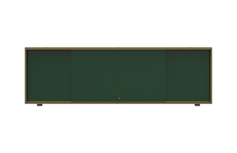 緑色のスライド黒板