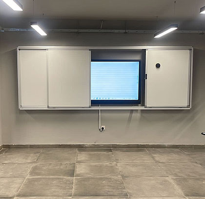 Horizontal Sliding Unit Whiteboard